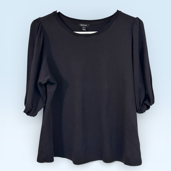 456 - 🌻 Black Puff Sleeve Top - Picture 8 of 14